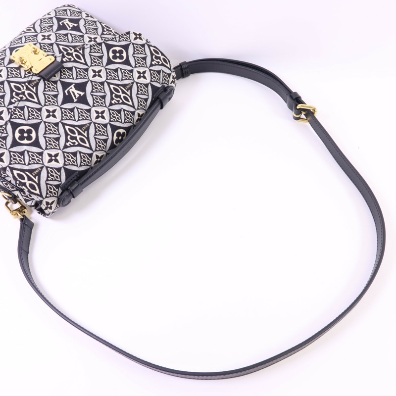 LOUIS VUITTON 帆布Pochette Metis MM金扣手挽肩背兩用袋-4