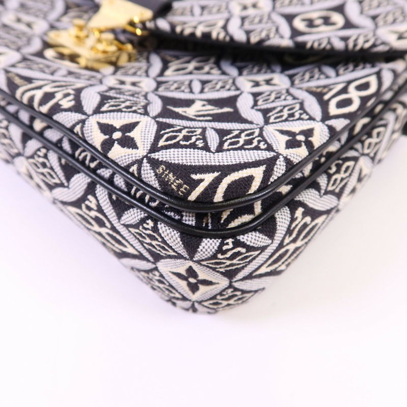 LOUIS VUITTON 帆布Pochette Metis MM金扣手挽肩背兩用袋-11