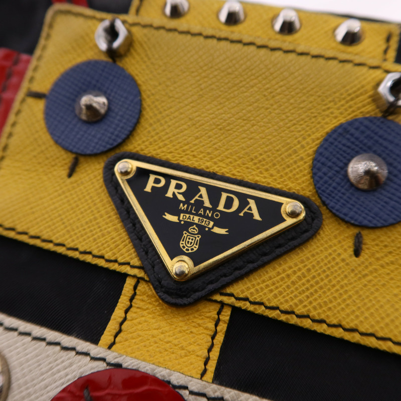 PRADA 尼龍Robot Tote Bag金扣手挽袋1BG052-9