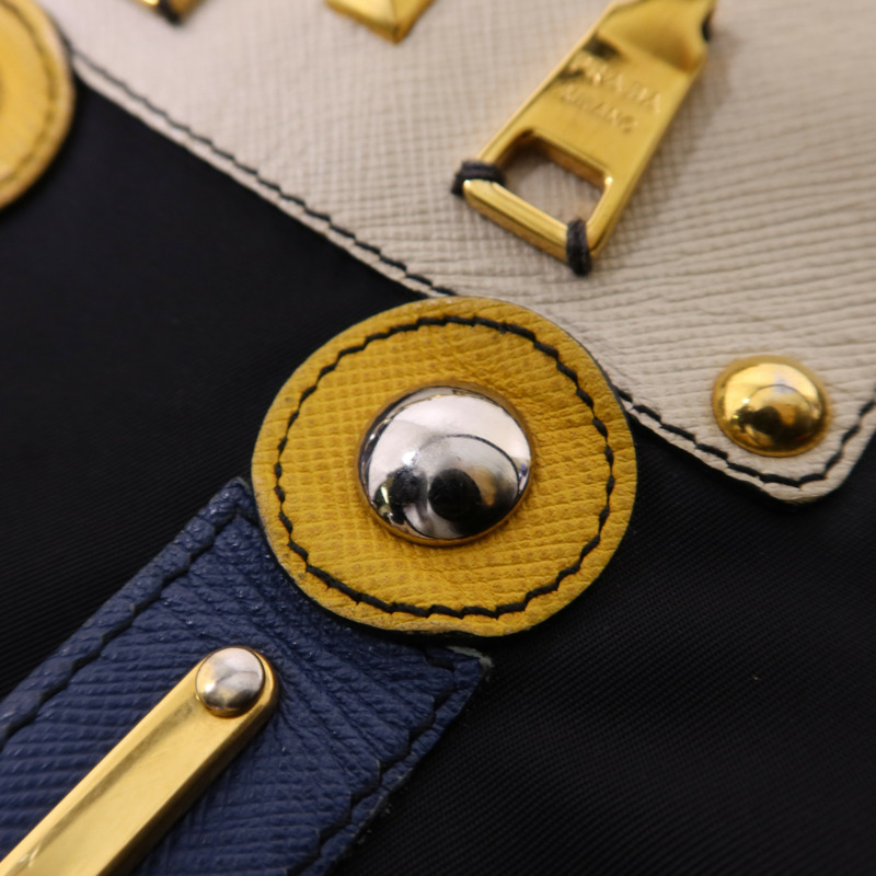 PRADA 尼龍Robot Tote Bag金扣手挽袋1BG052-12