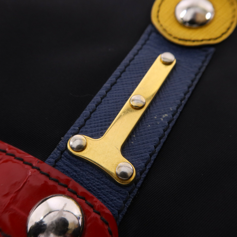 PRADA 尼龍Robot Tote Bag金扣手挽袋1BG052-13