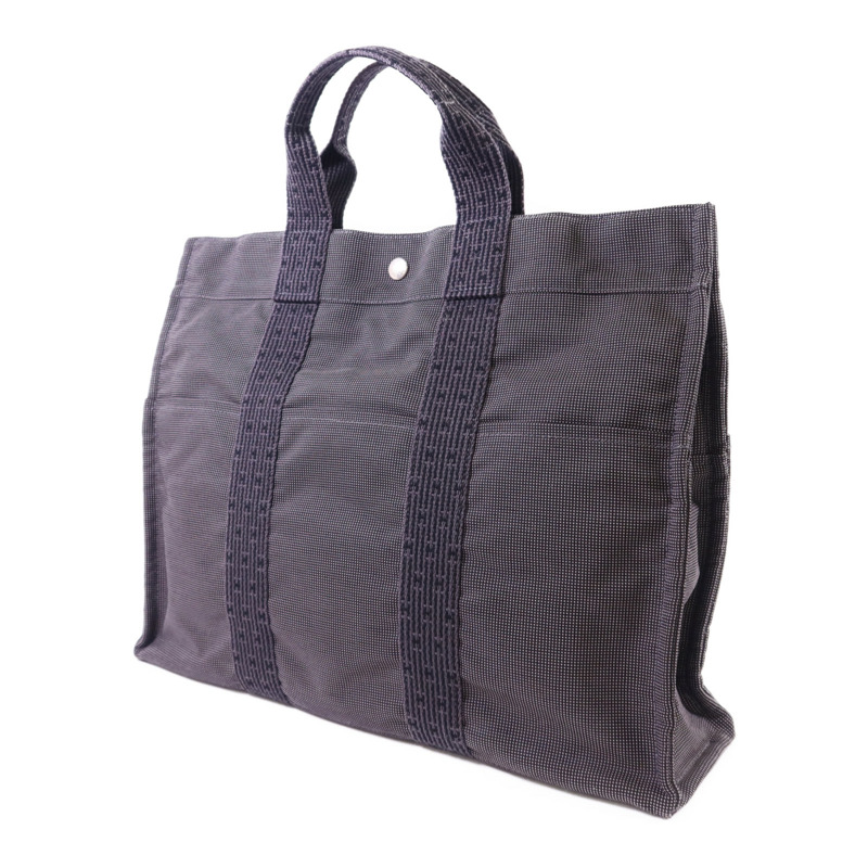 HERMES 帆布Fourre Tout Tote MM銀扣手挽袋-2