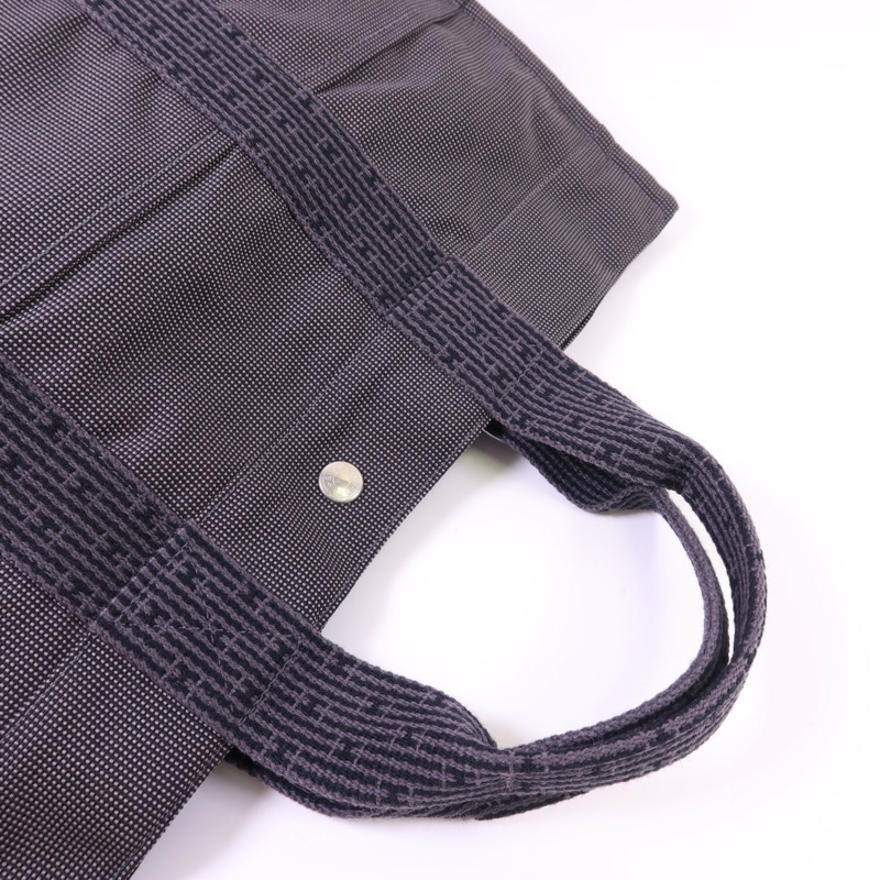 HERMES 帆布Fourre Tout Tote MM銀扣手挽袋-4