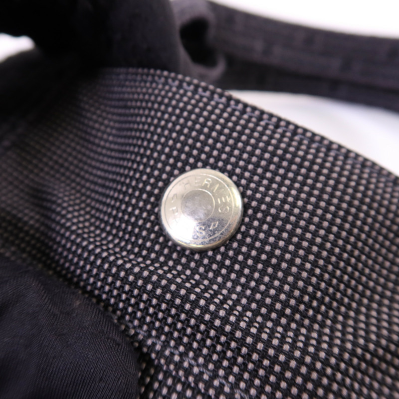 HERMES 帆布Fourre Tout Tote MM銀扣手挽袋-8