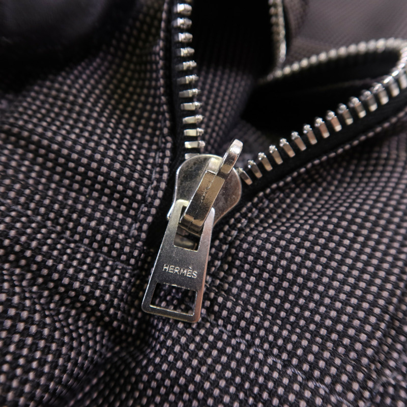 HERMES 帆布Fourre Tout Tote MM銀扣手挽袋-9