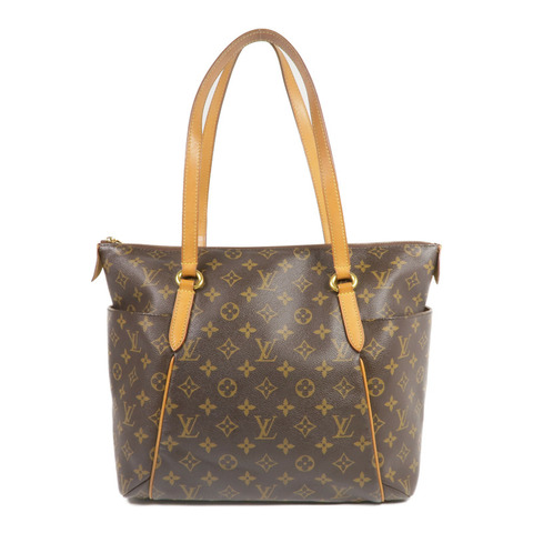 LOUIS VUITTON Monogram Totally MM金扣肩背袋棕色
