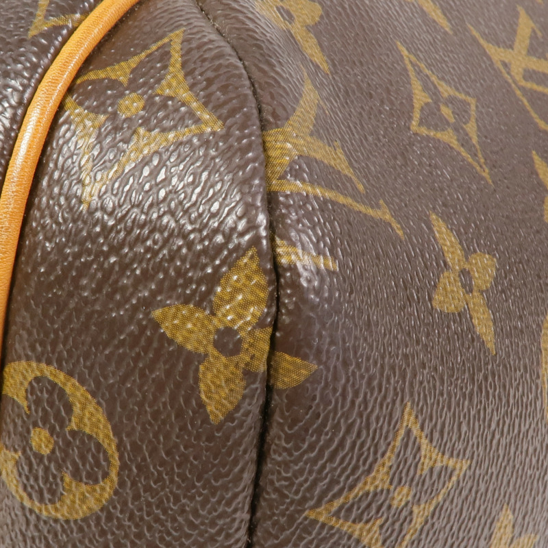 LOUIS VUITTON Monogram Totally MM金扣肩背袋棕色-9
