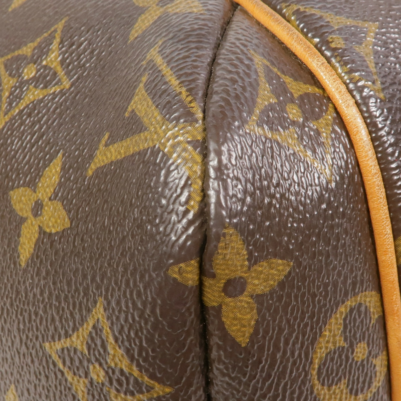 LOUIS VUITTON Monogram Totally MM金扣肩背袋棕色-10