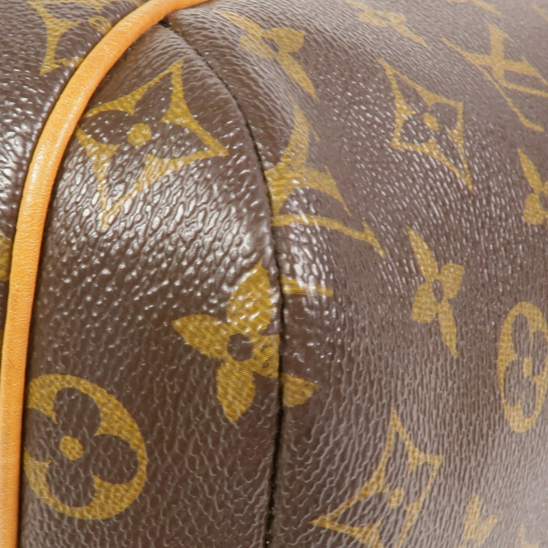 LOUIS VUITTON Monogram Totally MM金扣肩背袋棕色-11