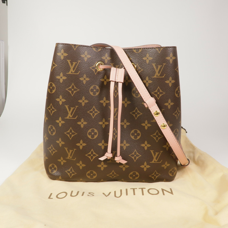 LOUIS VUITTON Monogram Neo Noe MM金扣肩背袋-9