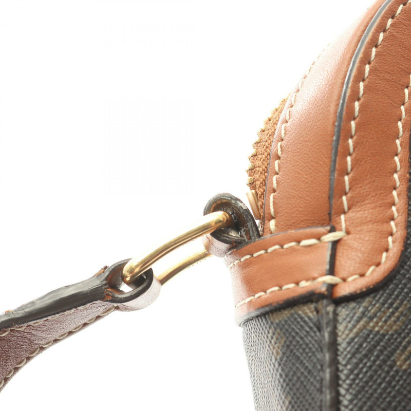 CELINE 小號 Triomphe 相機包/單肩包，PVC 塗層帆布皮革，黑色、棕色、白色，二手女款-7