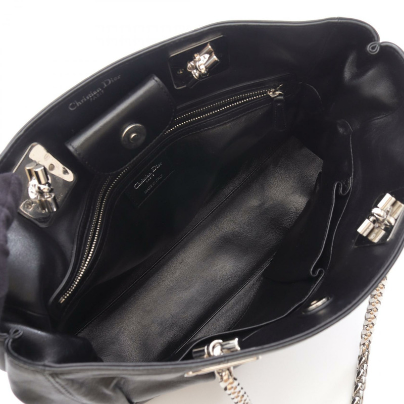 Dior Granville 黑色皮革手提包，二手女款-2