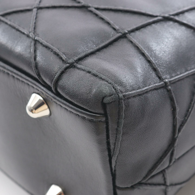 Dior Granville 黑色皮革手提包，二手女款-9