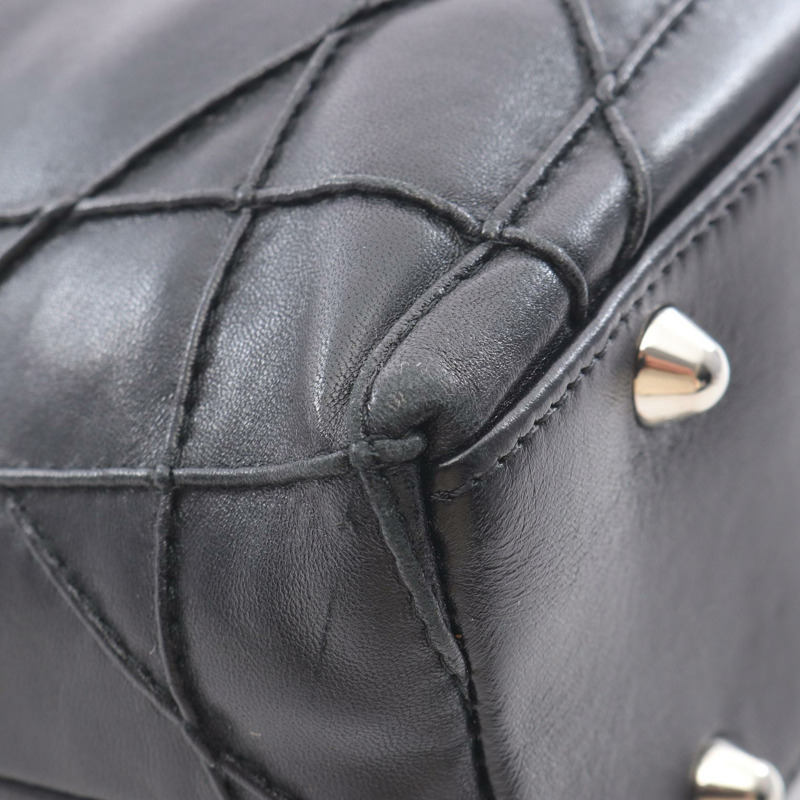 Dior Granville 黑色皮革手提包，二手女款-10