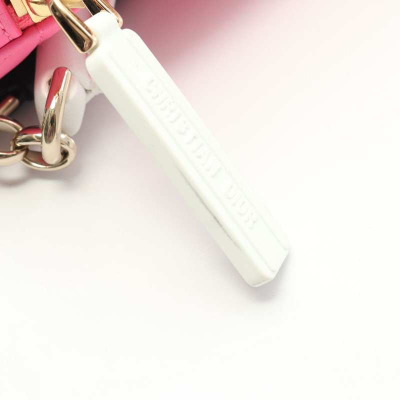 Dior VIBE Hobo Cannage 單肩包 M7200ONOA 皮革 粉紅色 白色 二手 女士-6