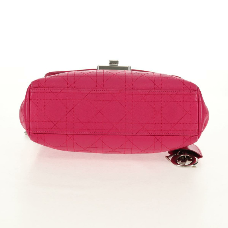 【日本直送】Christian Dior Canage 鏈條肩背包 粉紅色 銀色 正品 BA8702V-4