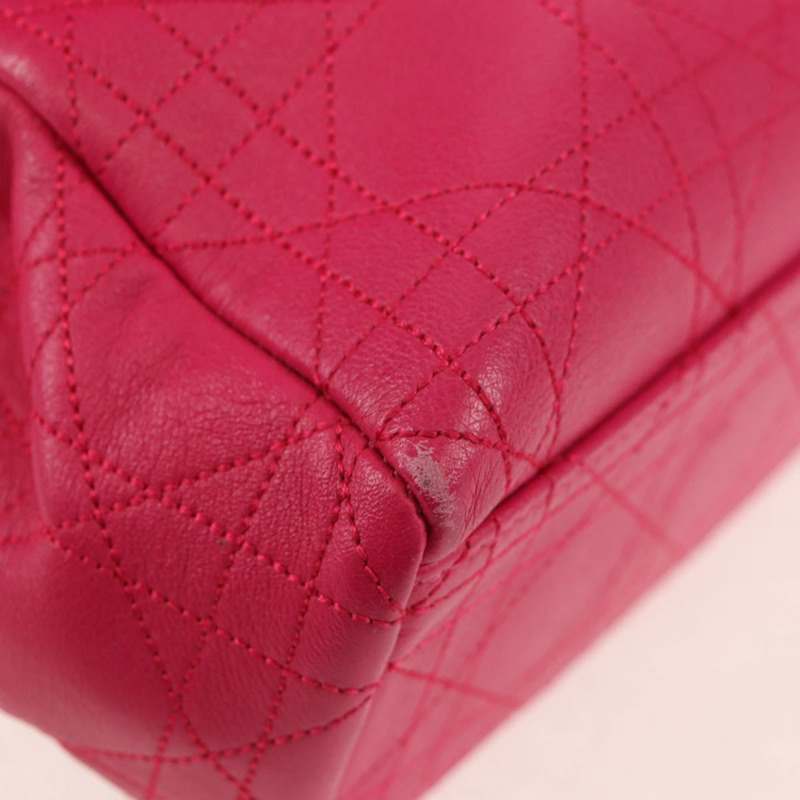 【日本直送】Christian Dior Canage 鏈條肩背包 粉紅色 銀色 正品 BA8702V-7