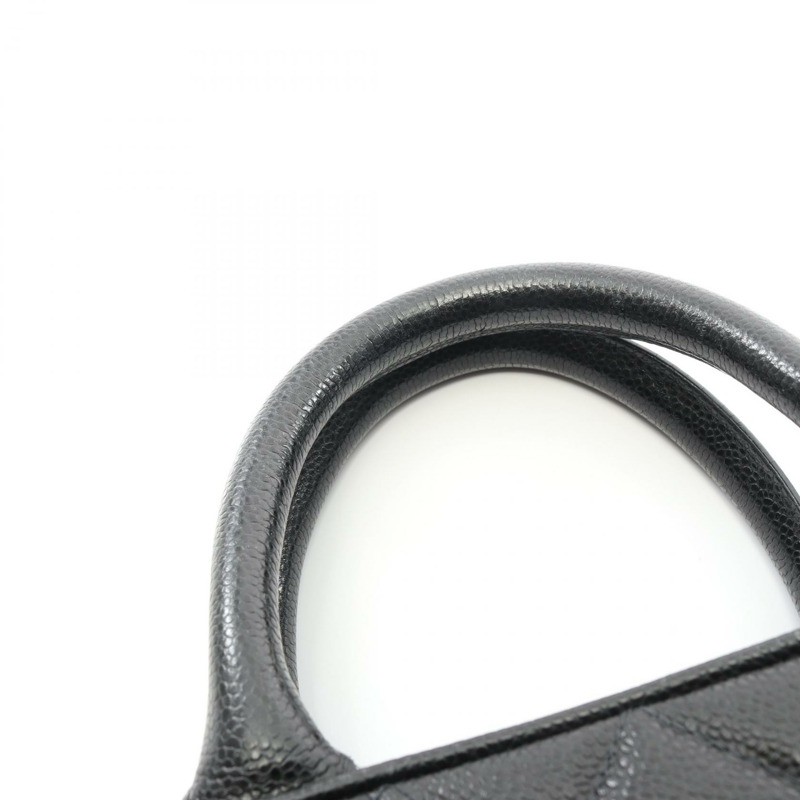 香奈兒 (CHANEL) Matelasse 手袋，粒面小牛皮，黑色，金色五金，二手，女士，Coco CC-9