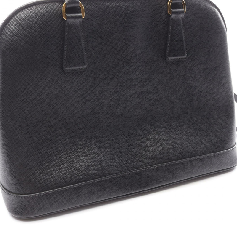 PRADA SAFFIANO LUX 兩用肩背包 BN2558 黑色真皮二手-5