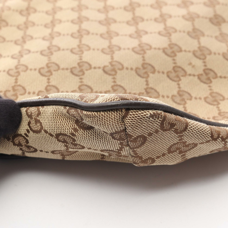 GUCCI GG帆布雪莉線單肩包 256100 帆布皮革 米色 棕色 多色-7