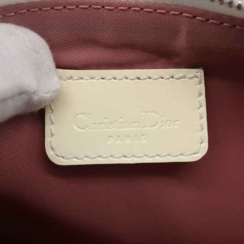 【日本直送】Christian Dior Trotter帆布馬鞍肩背包 PVC粉紅銀色 正品 156986V-17