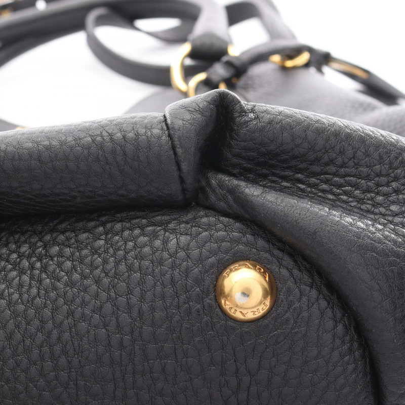 PRADA Vitterodino 2Way 單肩手提包，黑色真皮，二手女款-8
