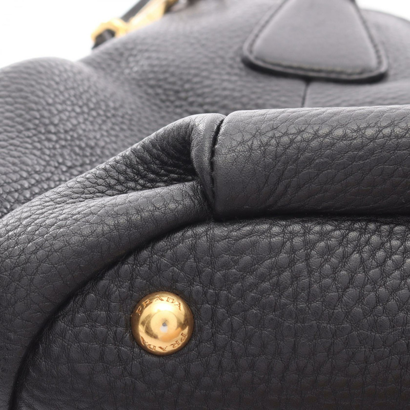 PRADA Vitterodino 2Way 單肩手提包，黑色真皮，二手女款-9