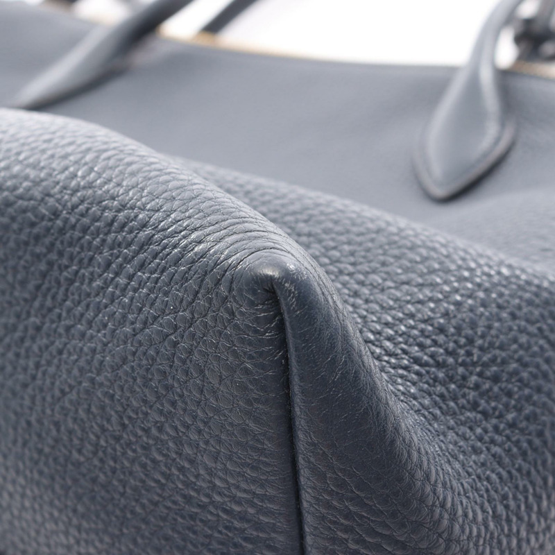 PRADA VIT DAINO 兩用斜背包/單肩包 1BA157 皮革 海軍藍 二手 女士-7