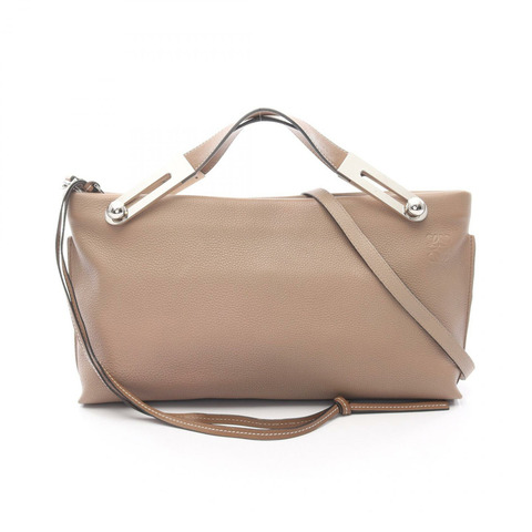 LOEWE Missy 2Way 單肩手提包 327.12KR95 皮革 米色 二手 女士