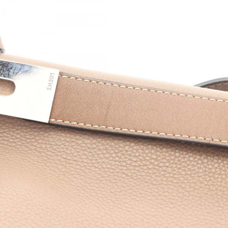 LOEWE Missy 2Way 單肩手提包 327.12KR95 皮革 米色 二手 女士-10