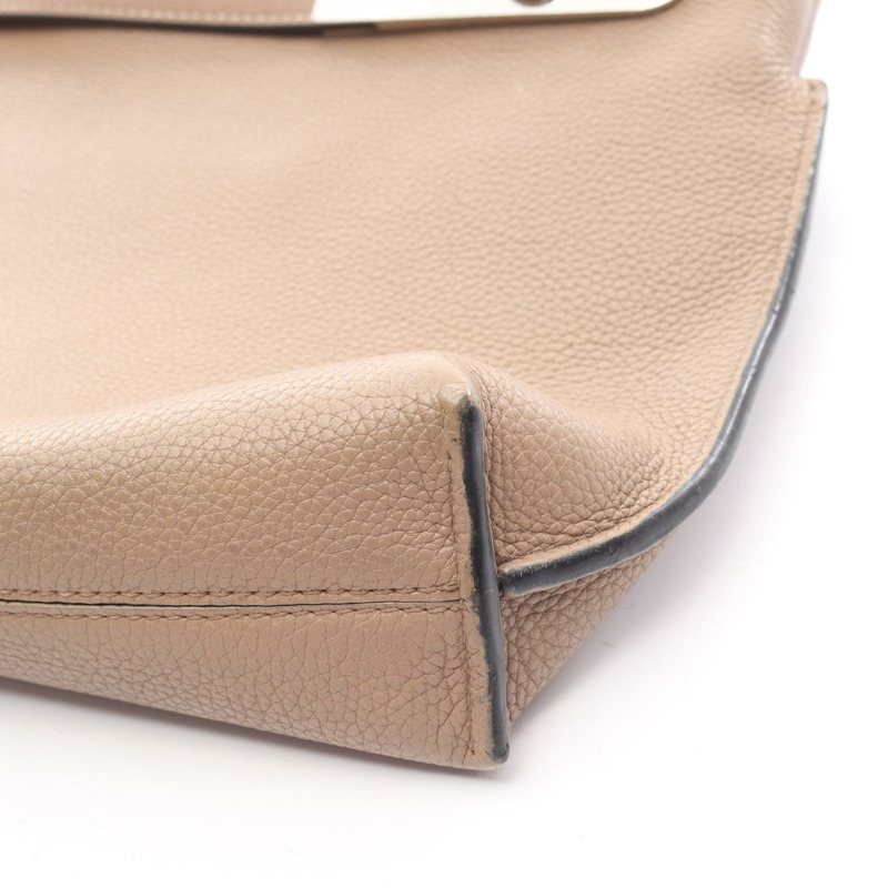 LOEWE Missy 2Way 單肩手提包 327.12KR95 皮革 米色 二手 女士-12