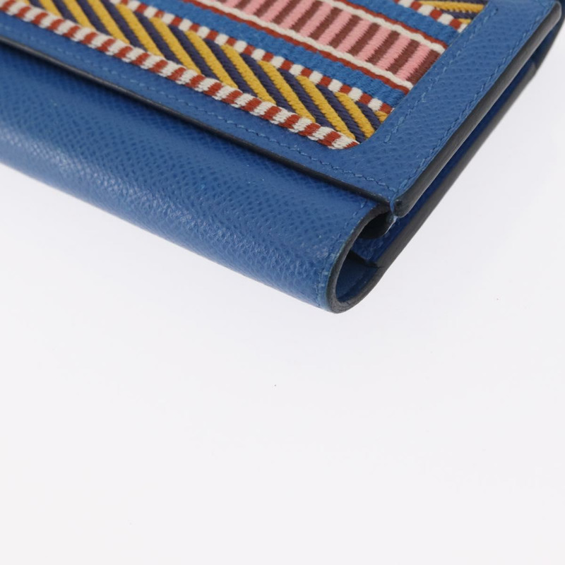 【日本直送】愛馬仕 Passant Long Sangrecaval 長版皮夾，藍色真皮，正品，貨號 156370M-13