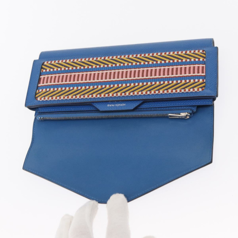 【日本直送】愛馬仕 Passant Long Sangrecaval 長版皮夾，藍色真皮，正品，貨號 156370M-16