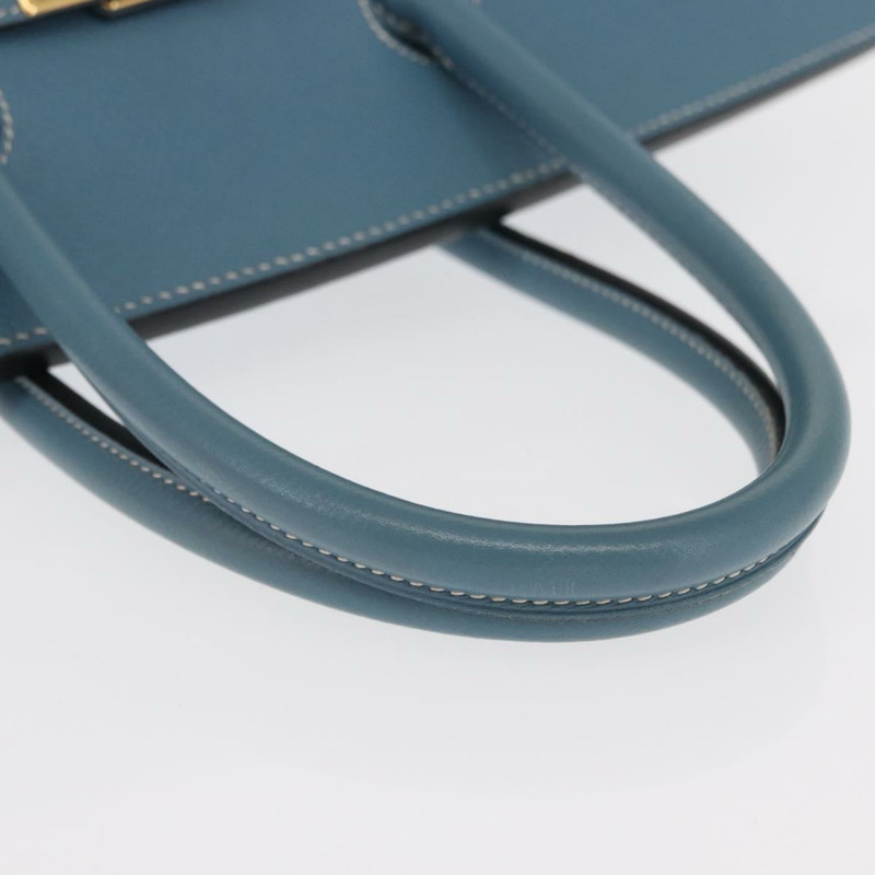 【日本直送】愛馬仕 Birkin 35 手提包，Epsom 壓花淺藍色金色，正品編號 156385SM-6