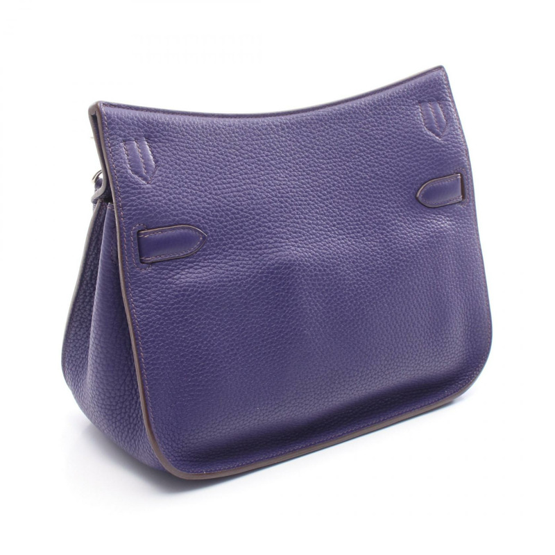 愛馬仕 Jypsiere 28 Iris 單肩包，Clemence 皮革，紫色鳶尾花色，二手 SHW O-1