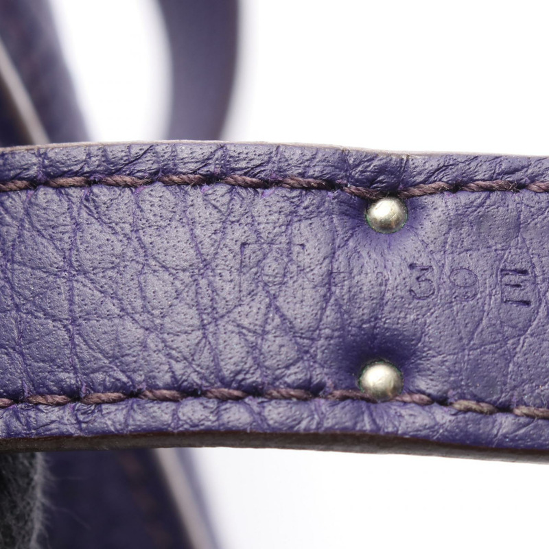 愛馬仕 Jypsiere 28 Iris 單肩包，Clemence 皮革，紫色鳶尾花色，二手 SHW O-4