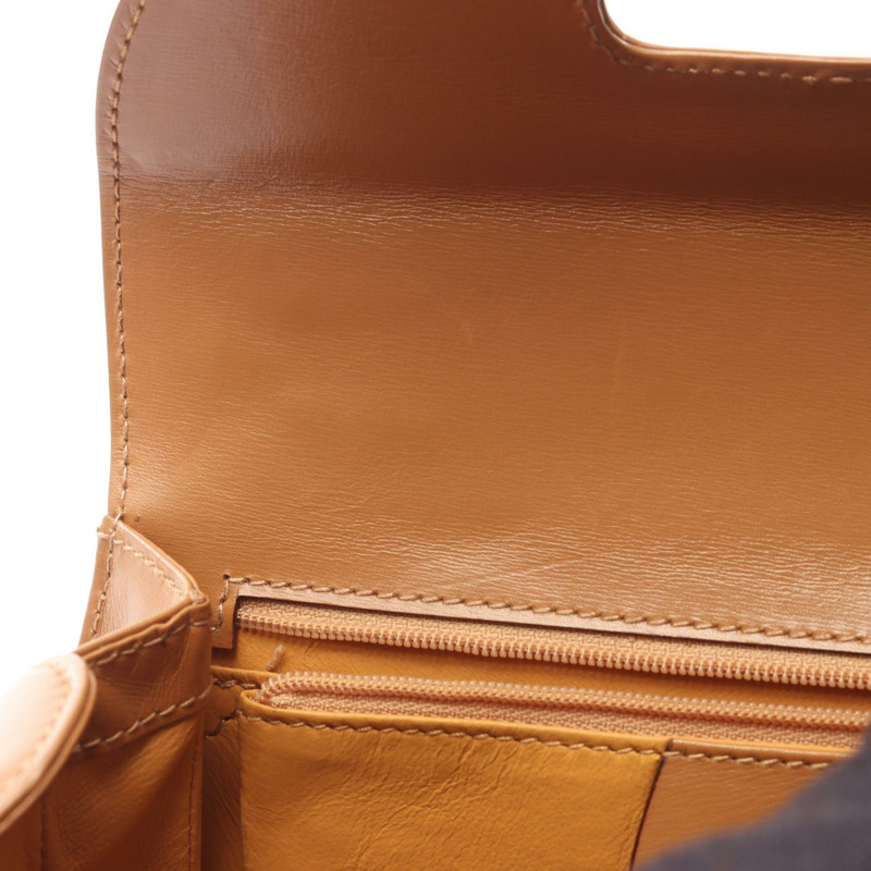 GUCCI 竹節單肩斜背包 00020460188 皮革 棕色 二手 女士-5