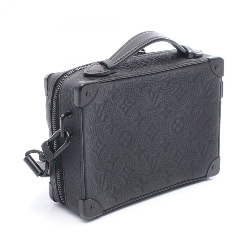 路易威登 Handle Soft Trunk 單肩背包 M59163 Monogram Taurillon 皮革-1