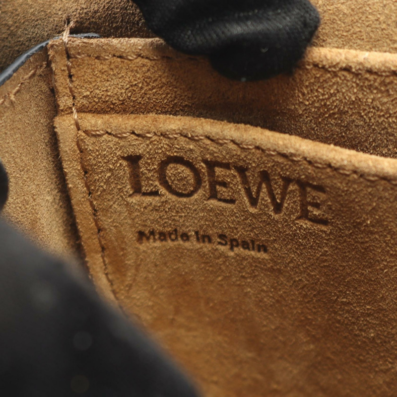 LOEWE Gate迷你肩斜背包，黑色真皮，二手女款-3