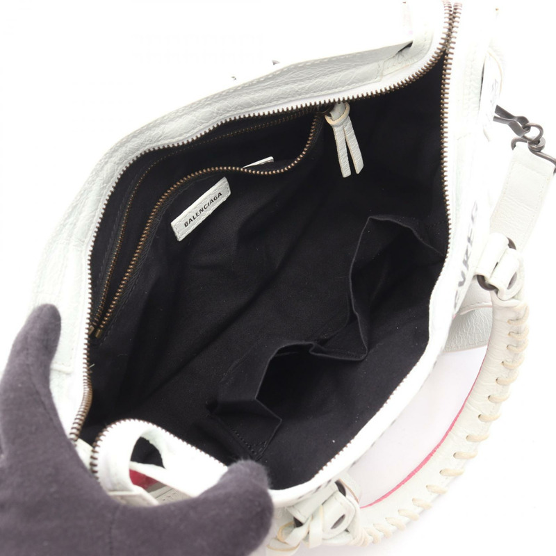 巴黎世家經典款 City S 兩用肩背手提包 431621 皮革 灰色 多色-2