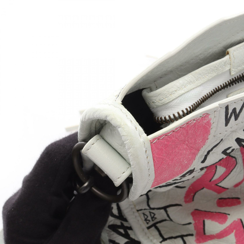 巴黎世家經典款 City S 兩用肩背手提包 431621 皮革 灰色 多色-5