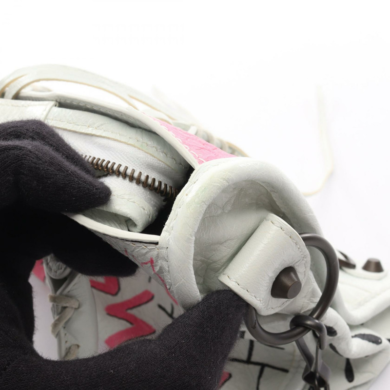 巴黎世家經典款 City S 兩用肩背手提包 431621 皮革 灰色 多色-6