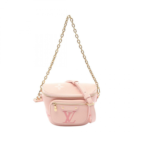 路易威登迷你腰包/肩背包 M82347 Monogram Empreinte 粉紅 LV