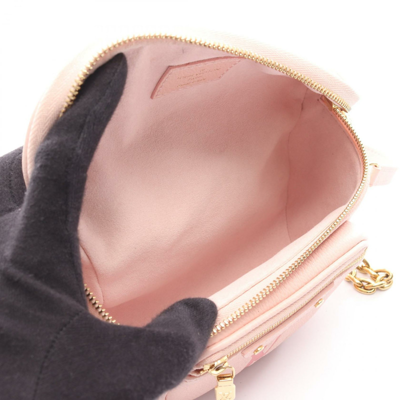 路易威登迷你腰包/肩背包 M82347 Monogram Empreinte 粉紅 LV-2