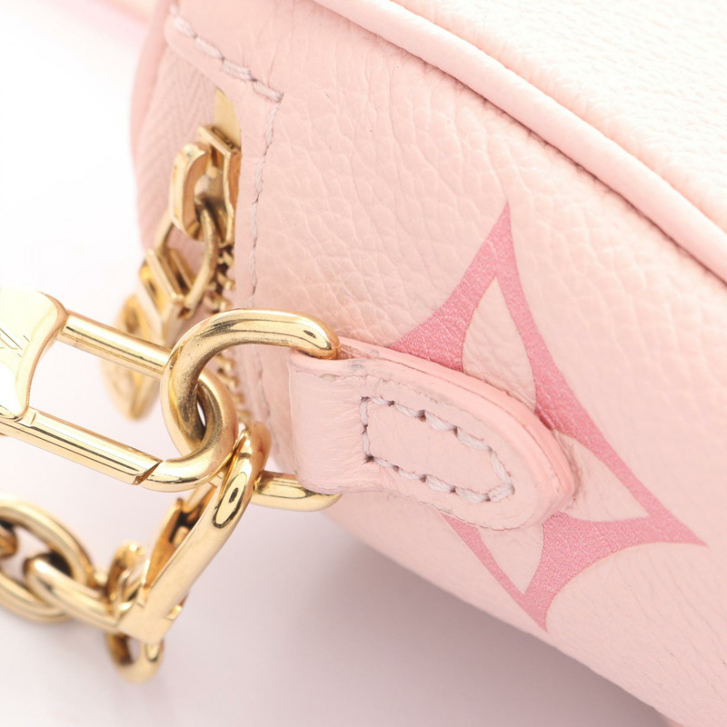 路易威登迷你腰包/肩背包 M82347 Monogram Empreinte 粉紅 LV-5