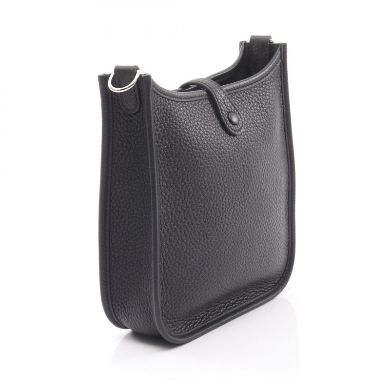 愛馬仕 Evelyne TPM Amazon 單肩包，Clemence 皮革，黑色，二手，女士款，B SHW-1