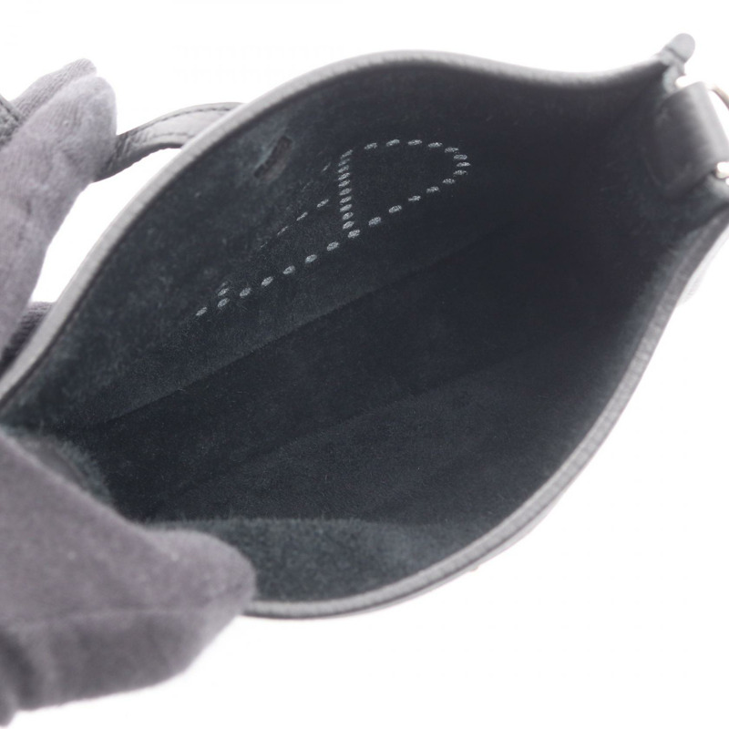 愛馬仕 Evelyne TPM Amazon 單肩包，Clemence 皮革，黑色，二手，女士款，B SHW-2