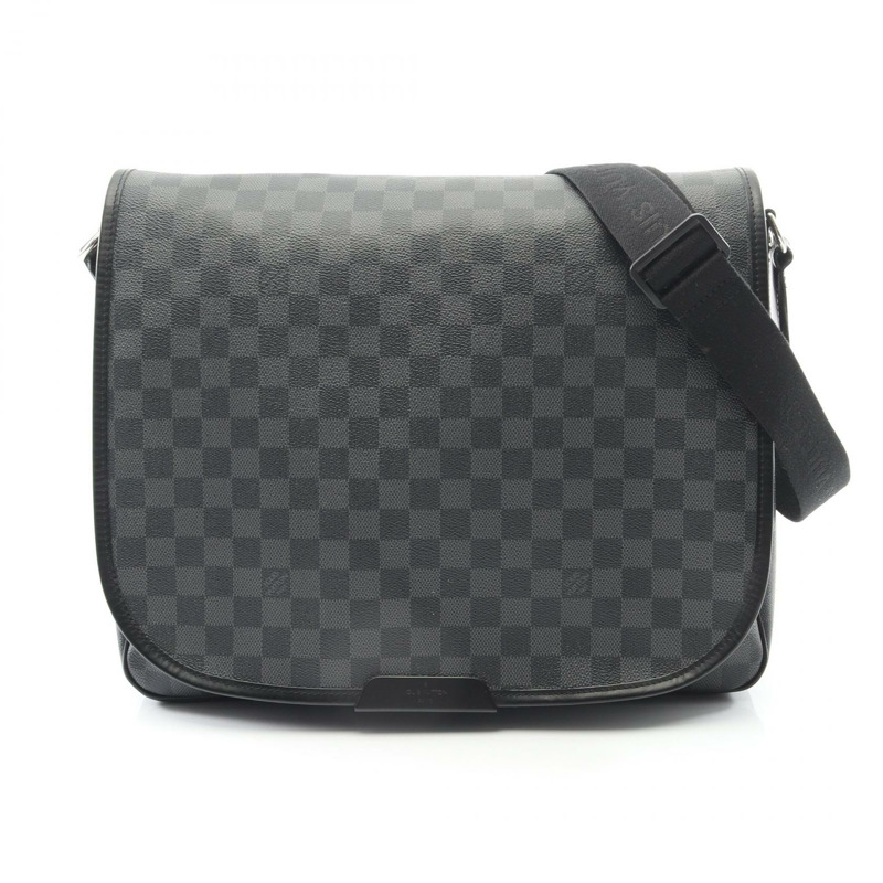 路易威登 Daniel GM 單肩包 N58033 Damier Graphite 帆布黑色二手 LV-0