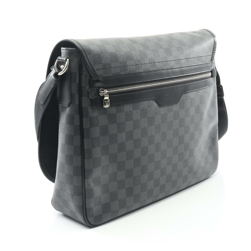 路易威登 Daniel GM 單肩包 N58033 Damier Graphite 帆布黑色二手 LV-1