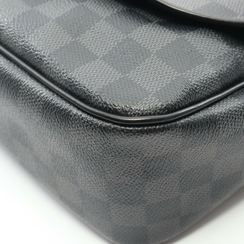 路易威登 Daniel GM 單肩包 N58033 Damier Graphite 帆布黑色二手 LV-5